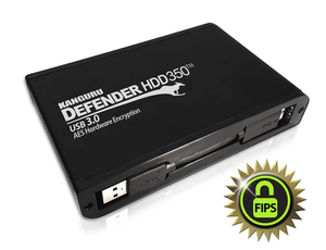 Kanguru Defender HDD 350™ Hardware Encrypted External Hard Drive (FIPS 140-2)